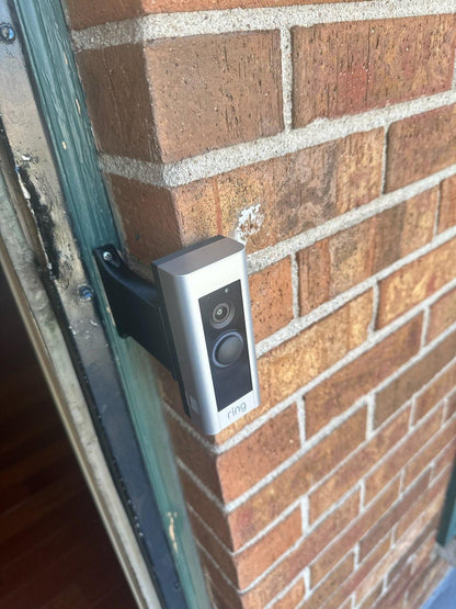 Ring Pro Doorbell Brick Extension - 9/16in Wide - Full Offset Away from Door- Choose Extension Length - DoorbellMount.Com